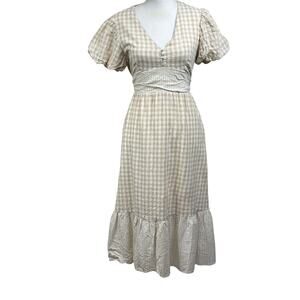 Lost+Wander Island Picnic dress, coastal, cottagecore, island, feminine, gingham
